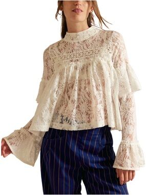 Free People Lilibeth Lace Top